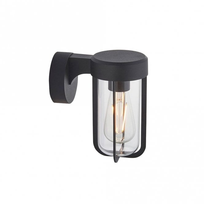 Edit Lighting Thames Single Light Outdoor Wall Fitting in Matt Black Finish