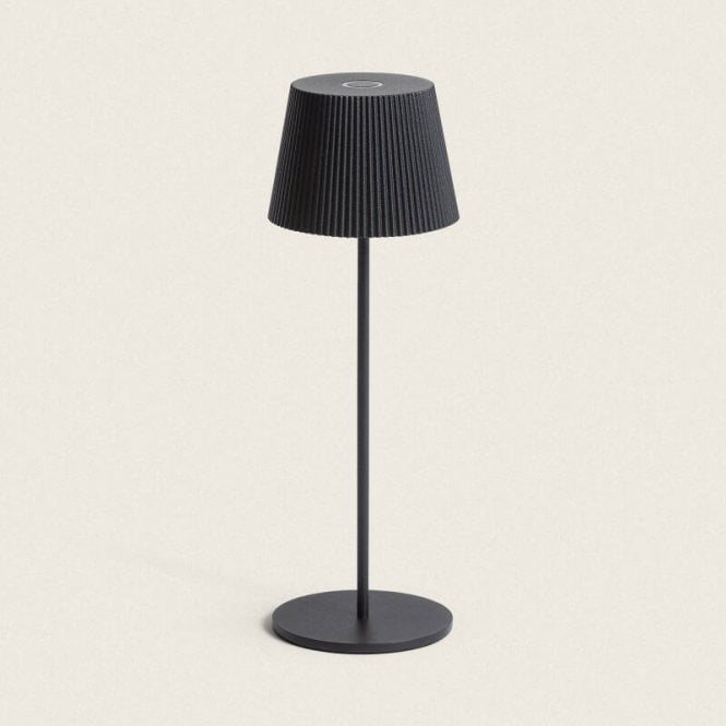 Edit Lighting Willox USB Rechargeable LED Outdoor Table Lamp In Black Finish