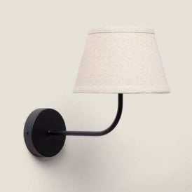 Wimbledon Single Light Wall Fitting In Black Finish