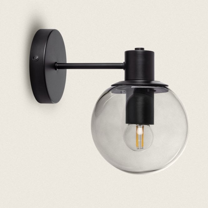 Edit Lighting Yanbu Bathroom Wall Light In Black Finish