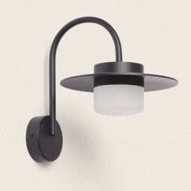 Ziapka LED Outdoor Wall Light In Sand Black Finish