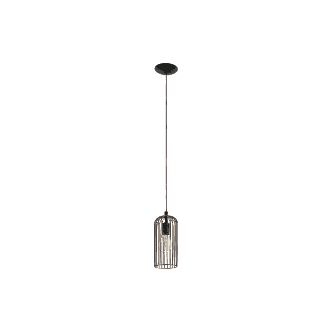 Eglo Lighting 49644 Roccamena Single Light Ceiling Pendant In Black And ...