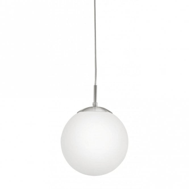 Eglo Lighting 85261 Rondo Single Light Small Opal White Glass Globe Ceiling Pendant