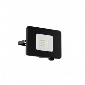 Eglo Faedo 3 LED Medium Outdoor IP65 Floodlight In Black Finish
