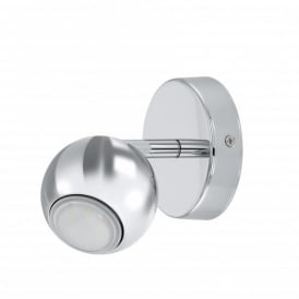 Eglo Sancho 1 LED Single Light Spotlight Fitting In Polished Chrome Finish
