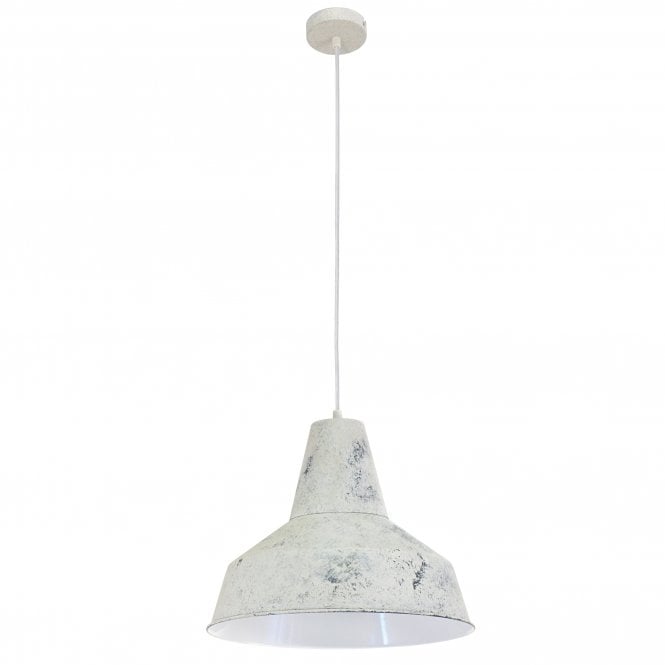 Eglo Lighting Eglo Somerton Single Light Ceiling Pendant in Steel with Lime White Finish