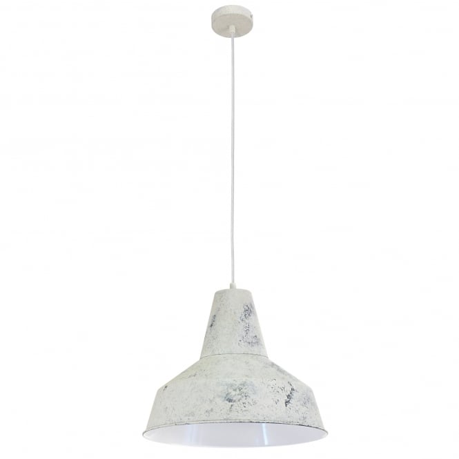 Eglo Lighting Eglo Somerton Single Light Ceiling Pendant in Steel with Lime White Finish