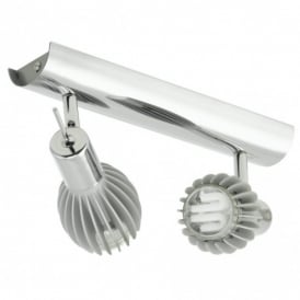 Eglo Spico Double Spot Light In Polished Chrome Finish