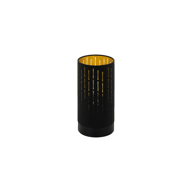Eglo Lighting Eglo Varillas Single Light Table Lamp In Black And Gold Finish