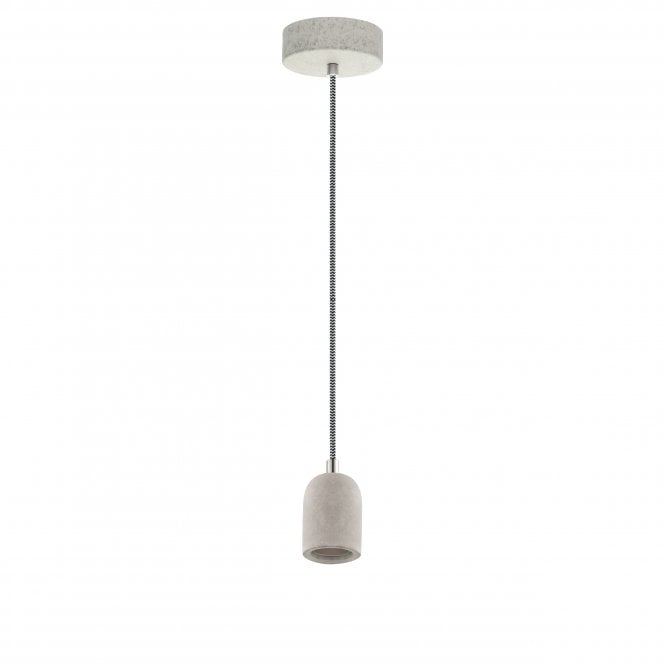 Eglo Lighting Eglo Yorth Single Light Ceiling Pendant in Grey Concrete Finish