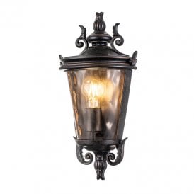 Elstead Baltimore Single Light Medium Half Outdoor Lantern  in a Weathered Bronze Patina