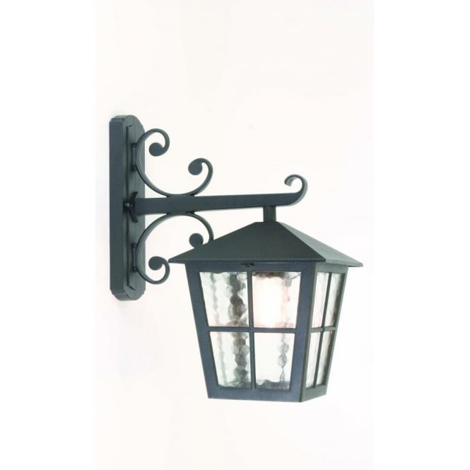 Elstead Lighting Elstead Canterbury Single Light Outdoor Downward Wall Lantern in a Black Finish