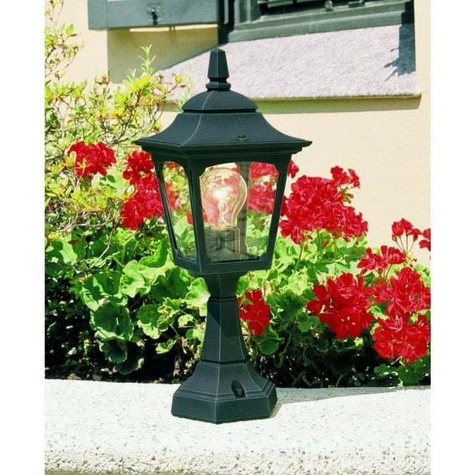 Elstead Lighting Elstead Chapel Mini Black Outdoor Pedestal Light