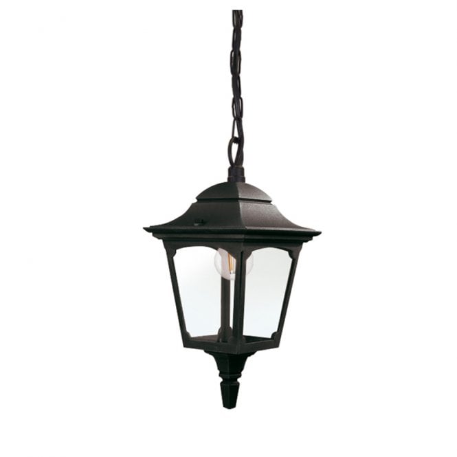 Elstead Lighting Elstead Chapel Single Light Mini Pendant Porch Lantern In Black Finish