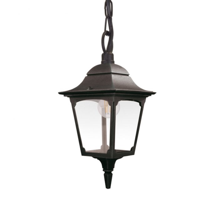 Elstead Lighting Elstead Chapel Single Light Pendant Porch Lantern In Black Finish