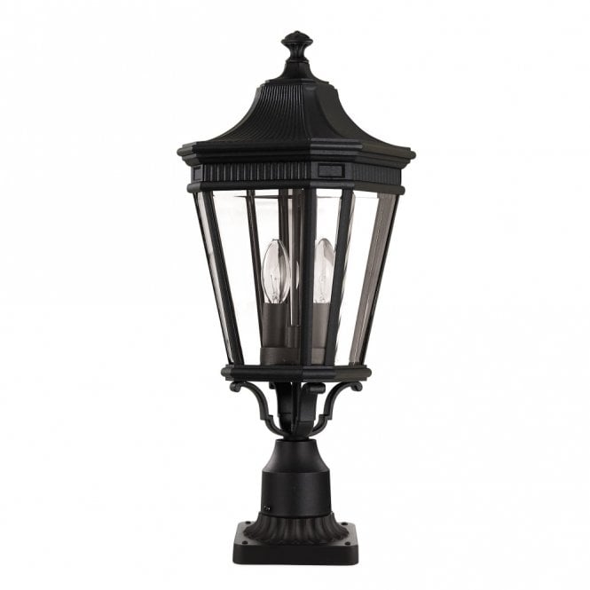 Elstead Lighting Elstead Cotswold Lane 2 Light Medium Pedestal in Black Finish (Outdoor)
