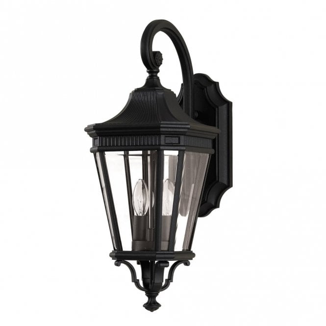 Elstead Lighting Elstead Cotswold Lane 2 Light Medium Wall Lantern in Black Finish (Outdoor)