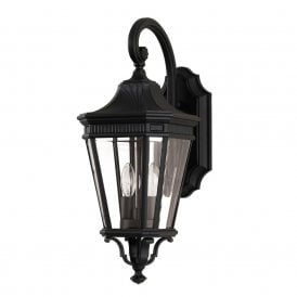 Elstead Cotswold Lane 2 Light Medium Wall Lantern in Black Finish (Outdoor)