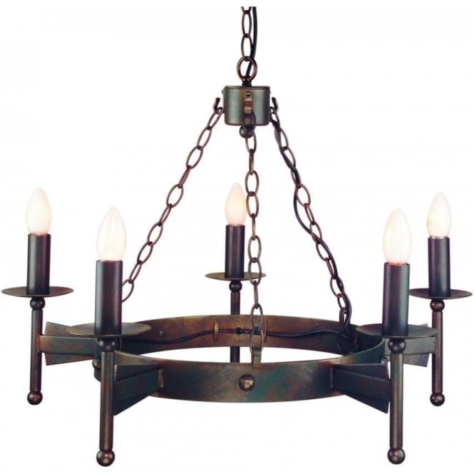 Elstead Lighting Elstead Cromwell 5 Light Medieval Style Chandelier
