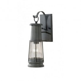 Elstead Feiss Chelsea Harbour Single Light Outdoor Wall Lantern in Storm Cloud Grey
