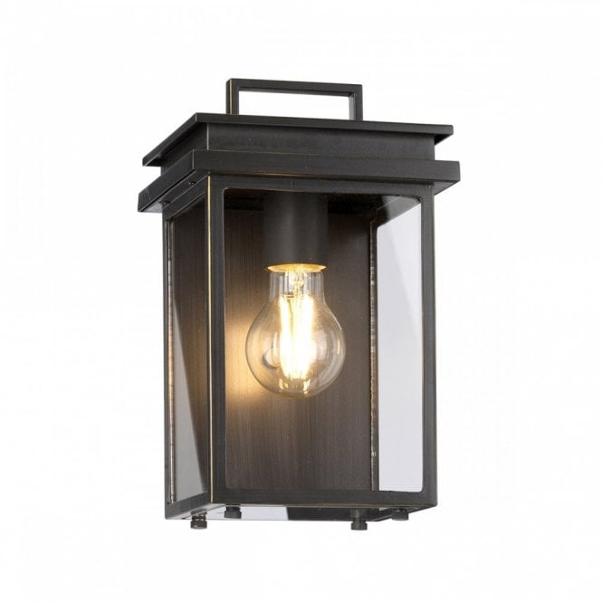 Elstead Lighting Elstead Feiss Glenview Small Single Light Outdoor Wall Fitting in Antique Bronze Finish