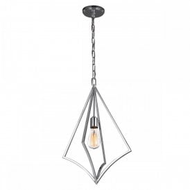 Elstead Feiss Nico Single Light Ceiling Pendant in Polished Chrome Finish