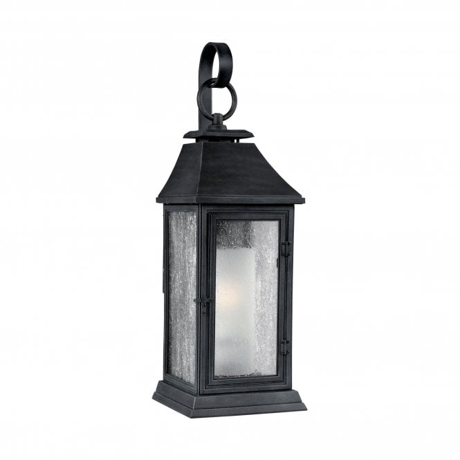 Elstead Lighting Elstead Feiss Shepherd Single Light Medium Outdoor Wall Fitting In Dark Weathered Bronze Finish
