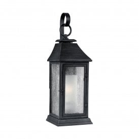 Elstead Feiss Shepherd Single Light Medium Outdoor Wall Fitting In Dark Weathered Bronze Finish