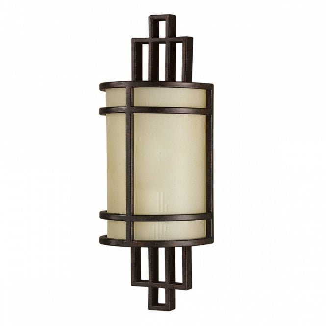 Elstead Lighting Elstead Fusion Single Light Wall Fitting in Grecian Bronze Finish