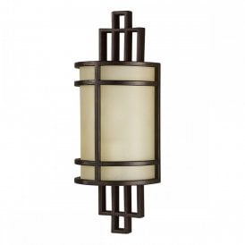 Elstead Fusion Single Light Wall Fitting in Grecian Bronze Finish