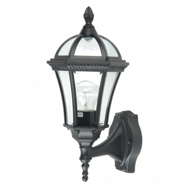 Elstead Lighting Elstead Garden Zone Ledbury Single Light Wall Lantern in a Black Finish