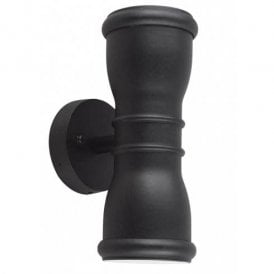 Elstead Garden Zone Malvern 2 Light Up and Down Outdoor Wall Fitting in Black