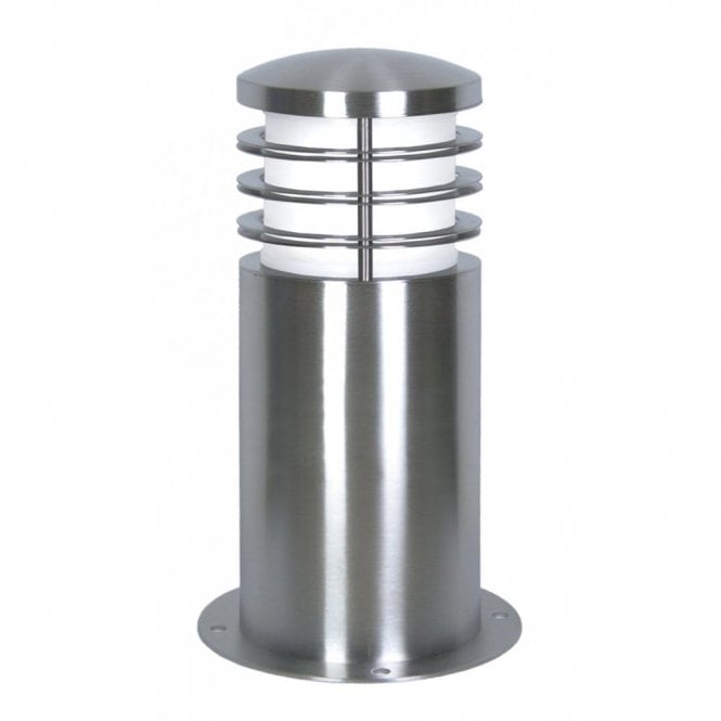Elstead Lighting Elstead Garden Zone Sandbanks Single Light Low Energy Mini Bollard in Stainless Steel