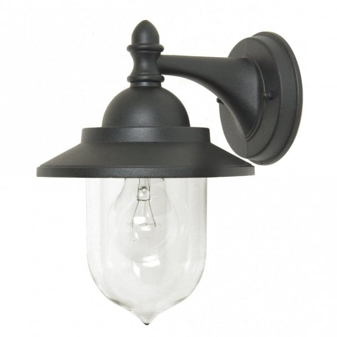 Elstead Lighting Elstead Garden Zone Sandown Single Light External Wall Lantern in a Black Finish