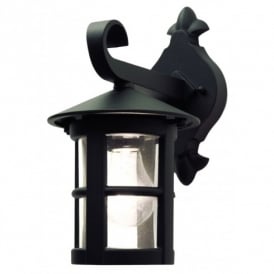 Elstead Hereford Small Single Light Outdoor Hanging Wall Lantern in a Black Finish