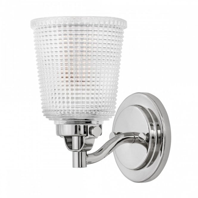 Elstead Lighting Elstead Hinkley Bennett Single Light Bathroom Wall Fitting in Polished Chrome