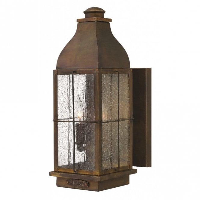 Elstead Lighting Elstead Hinkley Bingham Medium 2 Light Cast Brass Wall Lantern in Sienna Finish