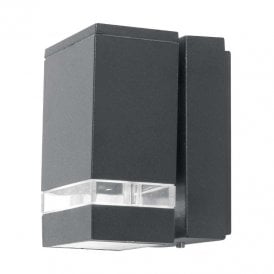 Elstead Jannik LED Outdoor Wall Light In Graphite Finish