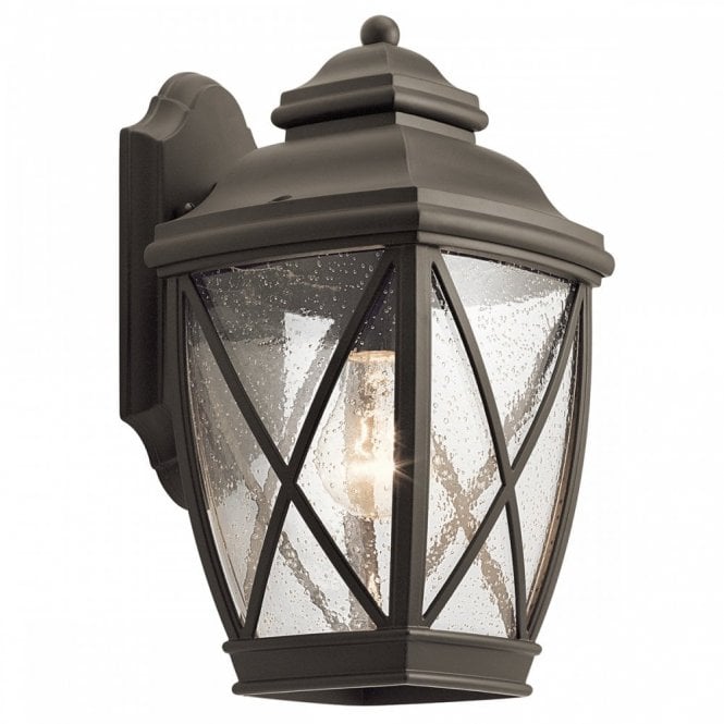 Elstead Lighting Elstead Kichler Tangier Medium Single Light Outdoor Wall Light in Bronze Finish