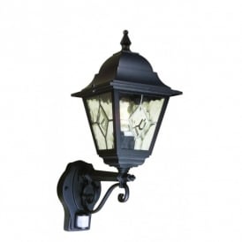 Elstead Norfolk Outdoor Wall Light with PIR in Black Finish