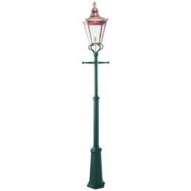 Elstead Norlys Chelsea Single Light Outdoor Lamp Post in Copper Finish