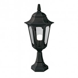 Elstead Parish Outdoor Single Light Pedestal Post in Black Finish