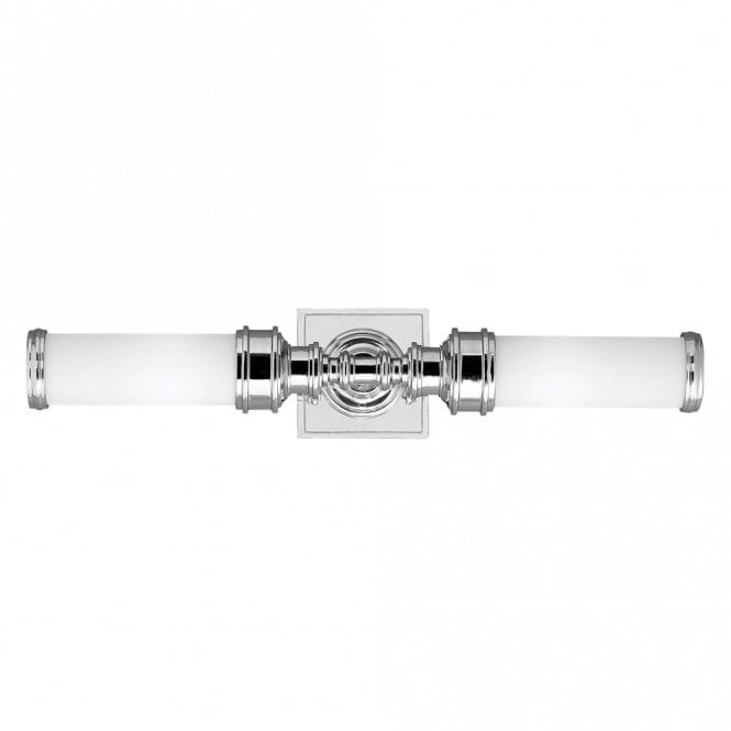 Elstead Lighting Elstead Payne 2 Light Bathroom Wall Fitting in Polished Chrome Finish and Glass Diffusers