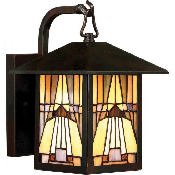 Elstead Lighting Elstead Quoizel Inglenook Single Light Small Outdoor Wall Lantern in Valiant Bronze Finish