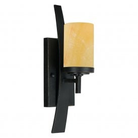 Elstead Quoizel Kyle Single Light Wall Fitting In Imperial Bronze Finish