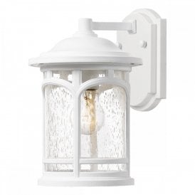 Elstead Quoizel Marblehead Single Light Outdoor Wall Fitting in White Finish