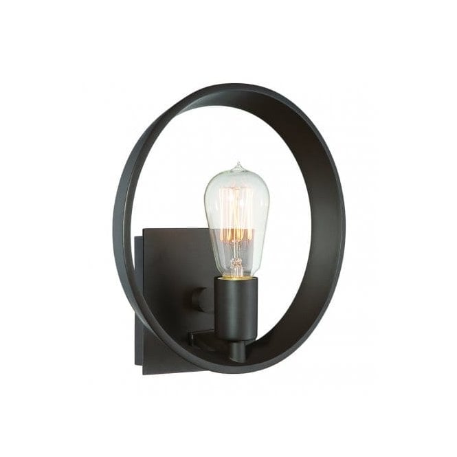 Elstead Lighting Elstead Quoizel Theater Row Single Light Wall Fixture in a Western Bronze Finish