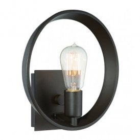 Elstead Quoizel Theater Row Single Light Wall Fixture in a Western Bronze Finish