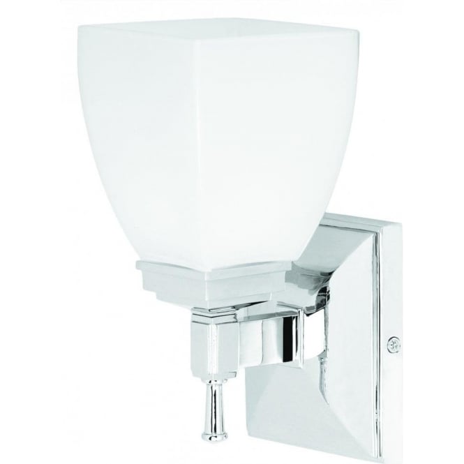 Elstead Lighting Elstead Shirebrook Bathroom Single Light Wall Fitting in Polished Chrome