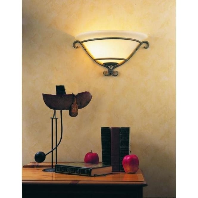 Elstead Lighting Elstead Torchiere Single Light Wall Uplighter in Black